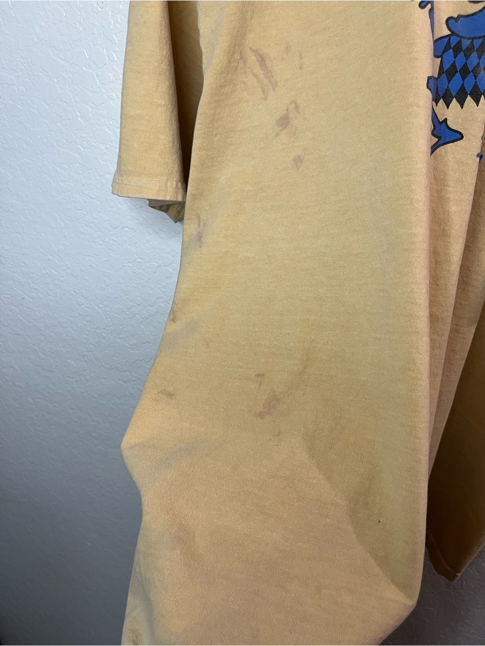 Vintage Stussy Juggler Yellow Pigment Dyed Graphic Tee Size Large - Picture 7 of 9